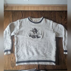 Duck Embroidered Sweater Vintage